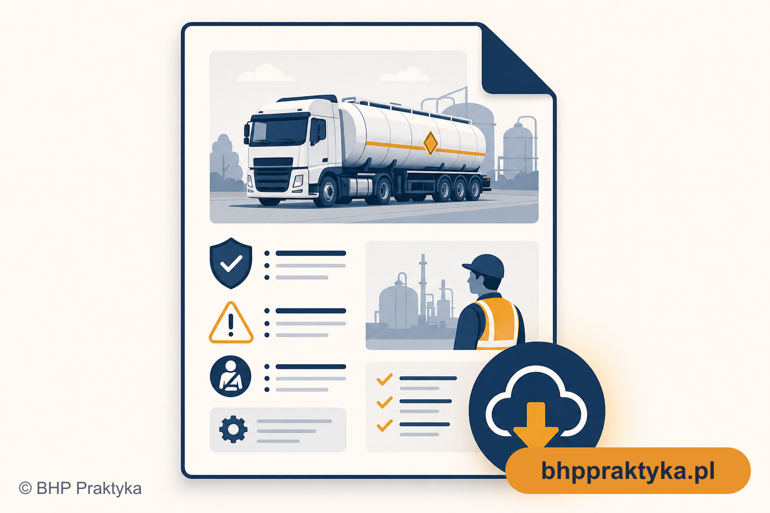 Ocena ryzyka kierowca cysterny – kompletna dokumentacja BHP