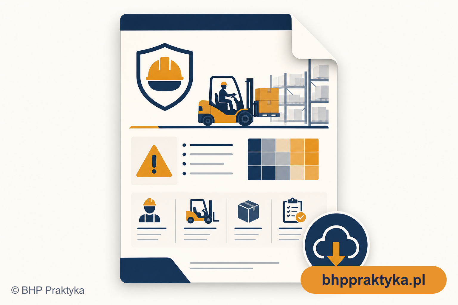 Ocena ryzyka operator wózka jezdniowego – szablon Risk Score