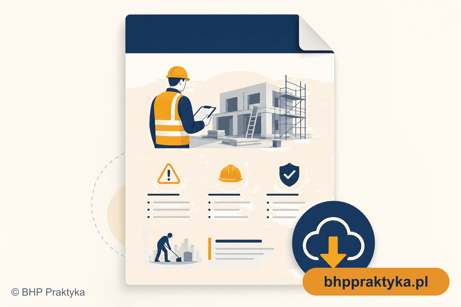 Ocena ryzyka pracownik ogólnobudowlany – gotowy szablon BHP