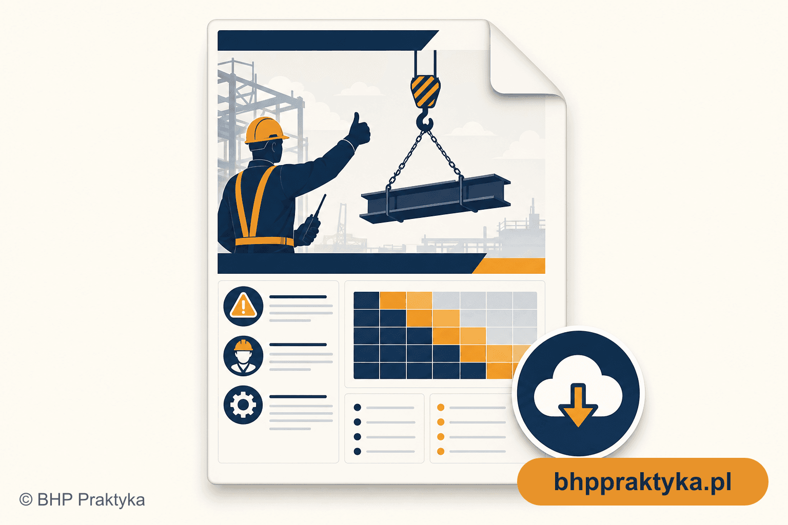 Ocena ryzyka ślusarz hakowy sygnalista – gotowy szablon Risk Score